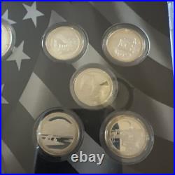 2014 United States Mint Limited Edition Silver Proof Set Complete Box Toning