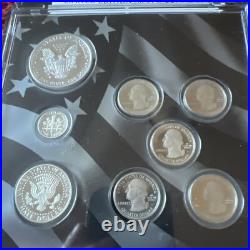 2014 United States Mint Limited Edition Silver Proof Set Complete Box Toning