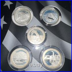 2014 United States Mint Limited Edition Silver Proof Set Complete Box Toning