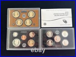 2014 United States Mint Silver Proof Set WithBox, COA