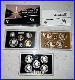 2014 United States Mint Silver Proof Set With Box And COA! Free Shipping 2014 United States Mint Silver Proof Set With Box And COA! Free Shipping