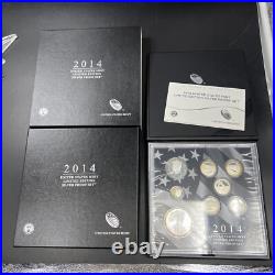 2014 United States US Mint Limited Edition Silver Proof Set OGP BOX & COA #A