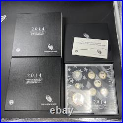 2014 United States US Mint Limited Edition Silver Proof Set OGP BOX & COA #A