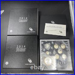2014 United States US Mint Limited Edition Silver Proof Set OGP BOX & COA #A