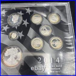 2014 United States US Mint Limited Edition Silver Proof Set OGP BOX & COA #A