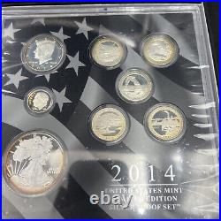 2014 United States US Mint Limited Edition Silver Proof Set OGP BOX & COA #A