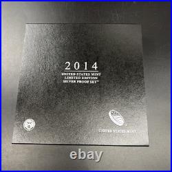 2014 United States US Mint Limited Edition Silver Proof Set OGP BOX & COA #A