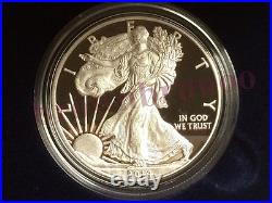 2014 W + 2015 W American Eagle One Ounce SILVER PROOF 1 Oz Box & COA 2 Coins