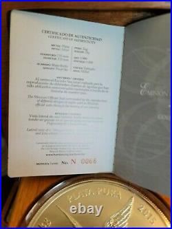 2015 1 Kilo Proof Mexican Silver Libertad Coin (Box + CoA)