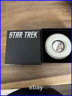 2015 1oz Silver Proof Perth Mint Captain Kirk Coin in Box with COA