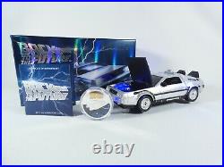 2015 Back to the Future DeLorean 1oz Fine Silver Proof Coin Car Set Box COA Mint