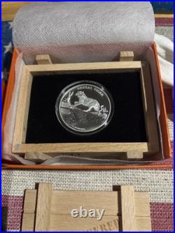2015 Bengal Tiger Endangered Species 1oz Silver Proof Coin With Box