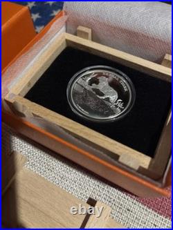 2015 Bengal Tiger Endangered Species 1oz Silver Proof Coin With Box