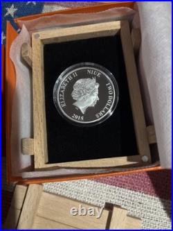 2015 Bengal Tiger Endangered Species 1oz Silver Proof Coin With Box