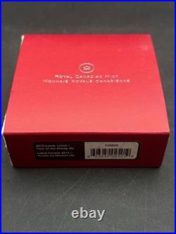 2015 Canada $15 Lunar Lotus Year of the Sheep Gold-Gilded Silver Proof BOX & COA
