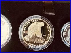 2015 Canada Bald Eagle Silver Fractional Proof Set New In Box