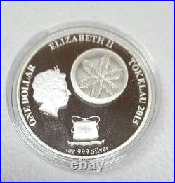 2015 Limited Edition Tokelau Polar Bear 1 oz Silver Proof Coin with COA & Box
