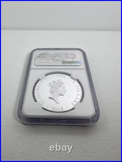 2015 Niue $2 Jefferson Memorial NGC PF69 UCAM 1 oz Silver Proof Box & COA