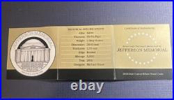 2015 Niue $2 Jefferson Memorial NGC PF69 UCAM 1 oz Silver Proof Box & COA