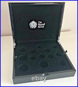 2015 Royal Mint Silver Proof Set Box Booklet & Certificate ONLY. NO COINS