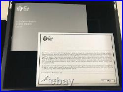 2015 Royal Mint Silver Proof Set Box Booklet & Certificate ONLY. NO COINS