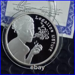 2015 SILVER SHIELD LEGALIZE NATURE PROOF COA DISPLAY BOX Limited Edition