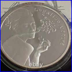 2015 SILVER SHIELD LEGALIZE NATURE PROOF COA DISPLAY BOX Limited Edition