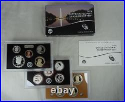 2015-S US Mint Silver Proof Set with COA & Box 14 Coins 90% United States