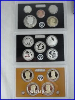 2015-S US Mint Silver Proof Set with COA & Box 14 Coins 90% United States