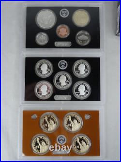 2015-S US Mint Silver Proof Set with COA & Box 14 Coins 90% United States