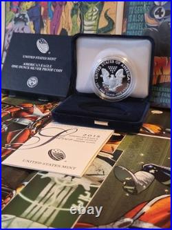 2015-W American Silver Eagle 1 oz Proof Coin OGP Box COA US Mint Gem