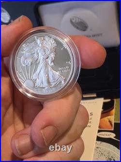 2015-W American Silver Eagle 1 oz Proof Coin OGP Box COA US Mint Gem