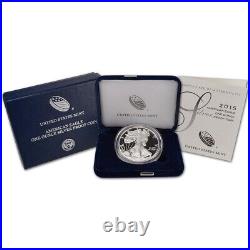 2015-W DCAM Gem Proof Silver Eagle Original Box With Certificate Included