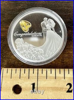 2015 Wedding 1 oz Silver Proof Coin Perth Mint Box & COA