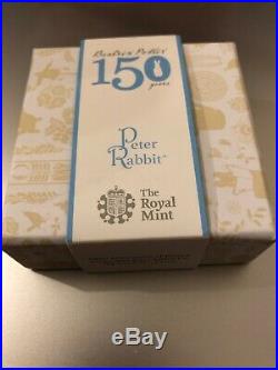 2016 Beatrix Potter Peter Rabbit 50p Fifty Pence Silver Proof Coa Box