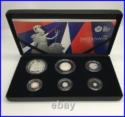 2016 Britannia Silver Proof 6 Coin Set Box And Coa
