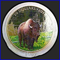 2016 Canada $20 Majestic Animals II 1 oz 5-Coin Colorized Silver Proof Set withBox