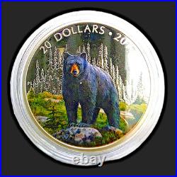 2016 Canada $20 Majestic Animals II 1 oz 5-Coin Colorized Silver Proof Set withBox