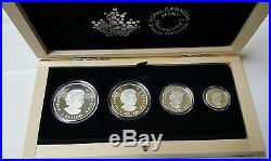 2016 Canada Wolf Silver Fractional Coin Proof Set with Box and COA