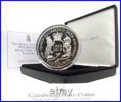 2016 Fine Silver proof 5oz £5 Coin Queen Elizabeth II 90th Box COA Ref 12