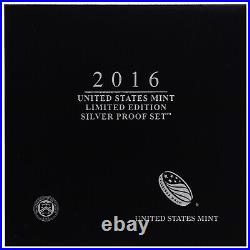 2016 Limited Edition Silver Proof Set Black Box & COA 7 Coins and Silver Eagle 2016 Limited Edition Silver Proof Set Black Box & COA 7 Coins and Silver Eagle
