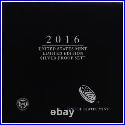 2016 Limited Edition Silver Proof Set Black Box & COA 7 Coins and Silver Eagle 2016 Limited Edition Silver Proof Set Black Box & COA 7 Coins and Silver Eagle