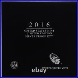 2016 Limited Edition Silver Proof Set Black Box & COA 7 Coins and Silver Eagle 2016 Limited Edition Silver Proof Set Black Box & COA 7 Coins and Silver Eagle