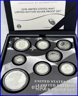 2016 Limited Edition Silver Proof Set Mint Box & COA