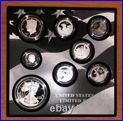 2016 Limited Edition Silver US Mint Eight Coin Proof Set with Box and COA (16RC)