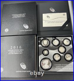 2016 Limited Edition US Silver Proof Set Complete with Box COA SK#e