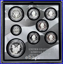 2016 S Silver Proof US Mint Limited Edition 8 Coin Set with Original Box & COA