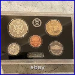 2016-S US Mint Silver Proof Set with COA & Box 13 US Coins 7 are 90% silver