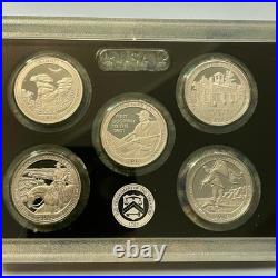 2016-S US Mint Silver Proof Set with COA & Box 13 US Coins 7 are 90% silver