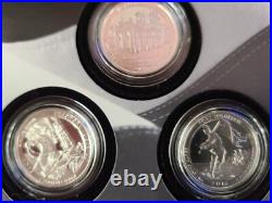 2016 S Us Mint Limited Edition Silver Proof Set 8 Coins Set + Us Mint Box & Coa